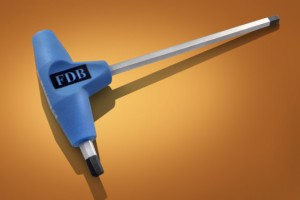 Rocfast 8mm hex T bar key from FDB Panel Fittings