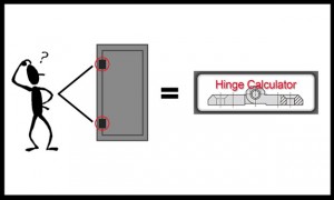 Hinge calculator tool from FDB Panel Fittings