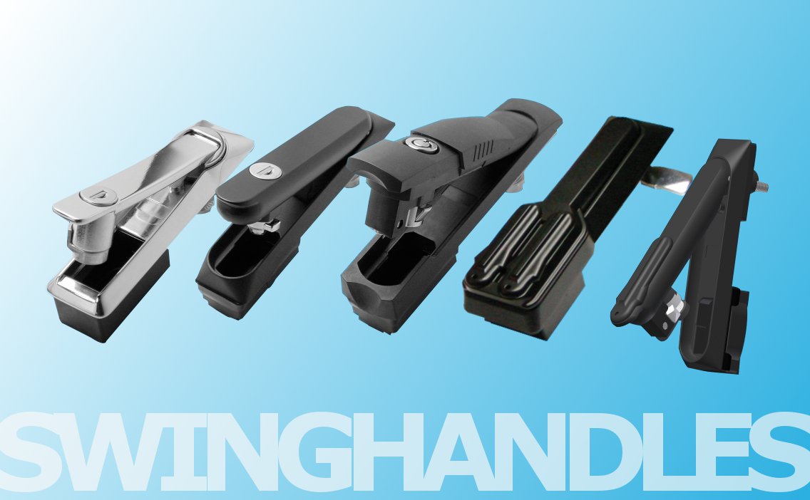 Swinghandle system for specialist cabinets from FDB Panel Fittings