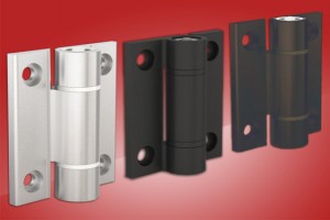 Aluminium spring hinges from FDB Panel Fittings with friction or detent design