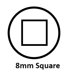 FDB 8mm square key diagram