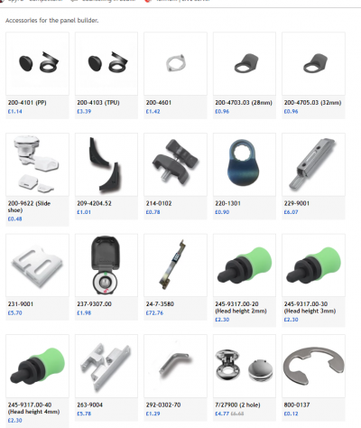 FDB Panel Fittings accessories