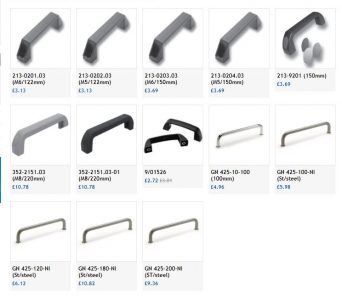 FDB Panel Fittings Bridge handles