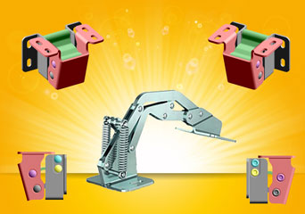 FDB Pinet hinges with parallelogram links