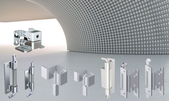 Concealed hinges from FDB Panel Fittings for industrial enclosures