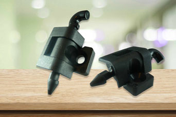 180 degree polyamide hinges from FDB Panel Fittings for wall mounting enclosures and access panels