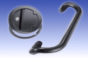 Anti-bacterial finish for industrial hardware