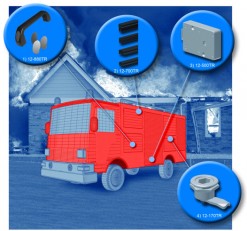 Panel Fittings for Special Vehicles from the FDB Transport Industries range