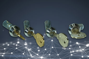 Giussani reprogrammable quarter-turn lock from FDB Panel Fittings