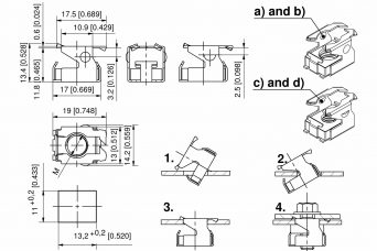 Front insert cage nuts for 19″ racks from FDB