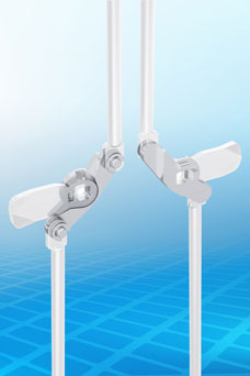 New from FDB Panel Fittings – DIRAK 3-point Cam Adapter for large cabinets