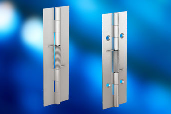 New spring hinge, new features for ease of operation from Pinet via FDB Panel Fittings