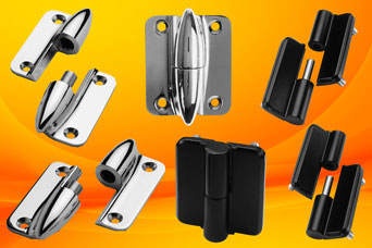Industrial lift-off hinges for enclosures and panels